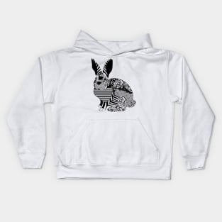 Trippy bunny Kids Hoodie